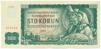 Csehszlovákia 1961. 100K "P 96 978769" T:UNC pici sarokhajtás Czechoslovakia 1961. 100 Korun "P 96 978769" C:UNC small corner fold Krause P#91.b