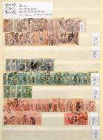 Krajcáros és Turul sok példányos rendező, benne összefüggések, változatok, szép bélyegzések is, 2 db A/4-es berakóban