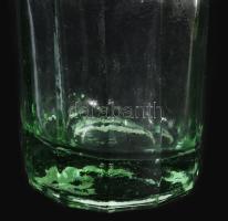 Bordázott üveg makaróni tészta tároló, hibátlan, m: 30 cm