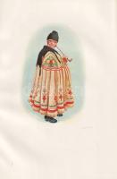 Palotay Gertrúd: 
Magyar népviseletek. Rajzolta Konecsni György.
(Budapest, 1939). Officina Nyomda...