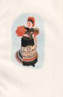 Palotay Gertrúd: 
Magyar népviseletek. Rajzolta Konecsni György.
(Budapest, 1939). Officina Nyomda...