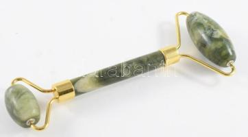 Jáde arcmasszírozó, h: 14,5 cm