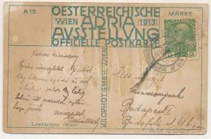 1913 Lloyddampfer "Wien". Oesterreichische Adria Ausstellung Wien 1913 Officielle Postkart...