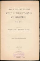 Jankó János és Thiring Gusztáv: A Magyar Földrajzi Társulat könyv- és térképtárának címjegyzéke 1873...