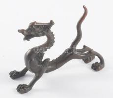 Kínai sárkány figura, 8x5,5 cm