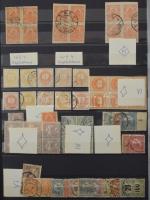 1945 előtti magyar tétel sok Krajcáros és Turul bélyeggel, összefüggésekkel, szép bélyegzésekkel, po...