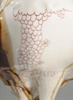 Hollóháza Stúdió Sas szobor. Jelzett, kézzel festett, hibátlan, m: 34 cm