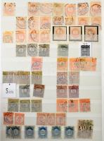 Magyar sok példányos tétel a Krajcárosoktól az 1920-as évek közepéig, benne vízjel- és fogazatváltoz...