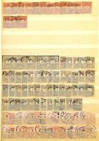 Régi magyar tétel sok Krajcáros és Turul bélyeggel, többletpéldányokkal, összefüggésekkel, 24 lapos,...