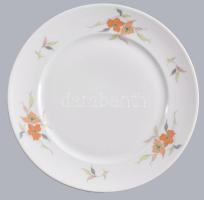 Alföldi süteménykínáló garnitúra. Jelzett, teljes, hibátlan, d: 17 cm, tálca 36x23 cm