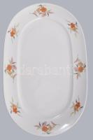 Alföldi süteménykínáló garnitúra. Jelzett, teljes, hibátlan, d: 17 cm, tálca 36x23 cm