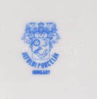 Alföldi süteménykínáló garnitúra. Jelzett, teljes, hibátlan, d: 17 cm, tálca 36x23 cm