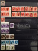 Szükségportó tétel, közel 1.500 bélyeg 24 fekete lapos, A/4 Leuchtturm berakóban