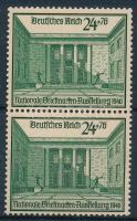 1940 Nemzeti bélyegkiállítás függőleges pár Mi 743 (Mi EUR 72.-)