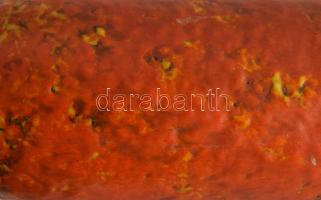 Pesthidegkúti váza és tál, hibátlan, m: 30,5 cm, d: 14 cm