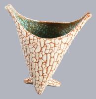 Gorka iparművészeti vállalatos mázas váza. Jelzett, hibátlan m: 16,5 cm