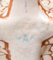 Gorka iparművészeti vállalatos mázas váza. Jelzett, hibátlan m: 16,5 cm