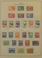 1871-1968 Tartalmas magyar gyűjtemény sorokkal, blokkokkal , nagyon sok jó kiadással előnyomott albu...