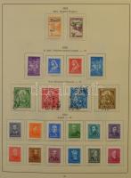 1871-1968 Tartalmas magyar gyűjtemény sorokkal, blokkokkal , nagyon sok jó kiadással előnyomott albu...