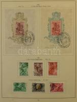 1871-1968 Tartalmas magyar gyűjtemény sorokkal, blokkokkal , nagyon sok jó kiadással előnyomott albu...