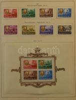 1871-1968 Tartalmas magyar gyűjtemény sorokkal, blokkokkal , nagyon sok jó kiadással előnyomott albu...