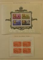 1871-1968 Tartalmas magyar gyűjtemény sorokkal, blokkokkal , nagyon sok jó kiadással előnyomott albu...