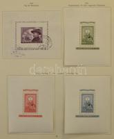 1871-1968 Tartalmas magyar gyűjtemény sorokkal, blokkokkal , nagyon sok jó kiadással előnyomott albu...