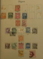 1871-1968 Tartalmas magyar gyűjtemény sorokkal, blokkokkal , nagyon sok jó kiadással előnyomott albu...