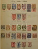 1871-1968 Tartalmas magyar gyűjtemény sorokkal, blokkokkal , nagyon sok jó kiadással előnyomott albu...