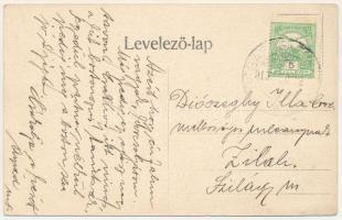 1913 Bégaszentmihály, Románszentmihály, Sanmihaiu Roman; posta és községháza / Gemeindehaus und Post...