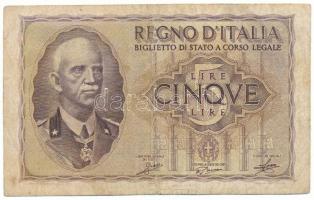 Olaszország 1918. 5L T:F,VG
Italy 1918. 5 Lire C:F,VG
Krause P#28