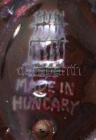 Zsolnay kisplasztika - róka. Savmaratott felületű eozin mázakkal bevont finomfajansz, jelzett, hibát...