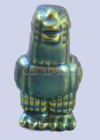 Zsolnay kisplasztika - csibe. Terv.: Nádor Judir. Eozin mázakkal bevont finomfajansz, jelzett, hibát...