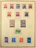 Tartalmas magyar gyűjtemény a Krajcárosoktól 1957-ig, sok jobb kiadással, portókkal, sorokkal, blokk...