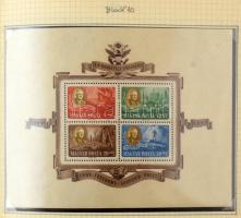 Tartalmas magyar gyűjtemény a Krajcárosoktól 1957-ig, sok jobb kiadással, portókkal, sorokkal, blokk...