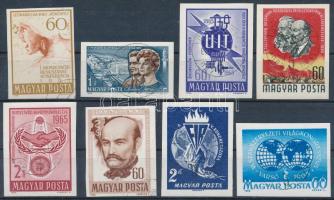 1965 Évfordulók - Események 8 db klf vágott bélyeg (10.000)