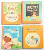 4 db - Bodó Béla: Brumi a Balatonon; Brumi mint detektív; Brumi újabb kalandjai; Brumi az iskolában. Bp., Móra. Kiadói félvászon kötés, kissé kopottas állapotban.