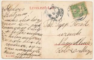 Szamosújvár, Gherla; A fegyintézet sétakertje, börtön. W.L. 1875. / prison garden (EB)