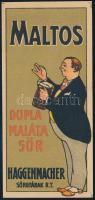 Maltos Haggenmacher sör számolócédula.