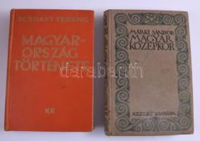 2 db - Márki Sándor: magyar középkor. Bp., 1914, Élet. + Eckhart Ferenc: Magyarország története. Bp., 1935 Káldor. Kiadói egészvászon kötés, kopottas állapotban.
