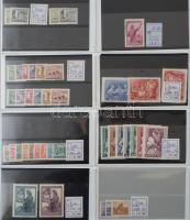 Magyar tétel 1871-től, benne sorok, vágottak, blokkok, SAFE berakóban, gyűrűs borítóval