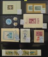 Magyar tétel 1871-től, benne sorok, vágottak, blokkok, SAFE berakóban, gyűrűs borítóval