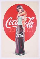 Coca Cola nagy méretű műanyag reklám tábla 50x75 cm