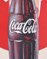 Coca Cola nagy méretű műanyag reklám tábla 50x75 cm