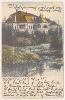 1905 Szőkefalva, Dunkeldorf, Seuca; Rhédei-Rothenthal kastély / castle (EM)