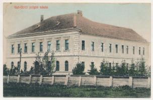 Ditró, Gyergyóditró, Gyó-Ditró, Ditrau; Polgári iskola. "Brassói lapok" kiadása / school (fl)