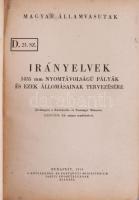 3 db vasúti témájú kiadvány: Magyar Államvasutak. Irányelvek 1435 mm nyomtávolságú pályák és ezek ál...