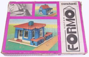 Constanti Sístem Formo építőjáték, kopottas dobozában.