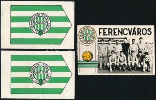 ca 1970 FTC 3 db Fradi relikvia nyomtatvány