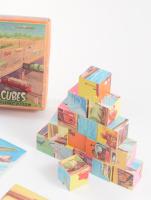 Picture Cubes Communication játék, dobozában, 13x13 cm